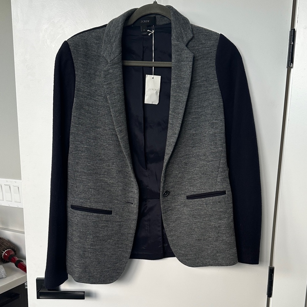 Jcrew cotton/wool blazer